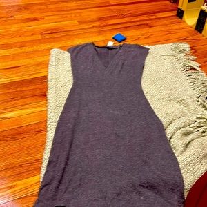 Gray cotton summer dress
